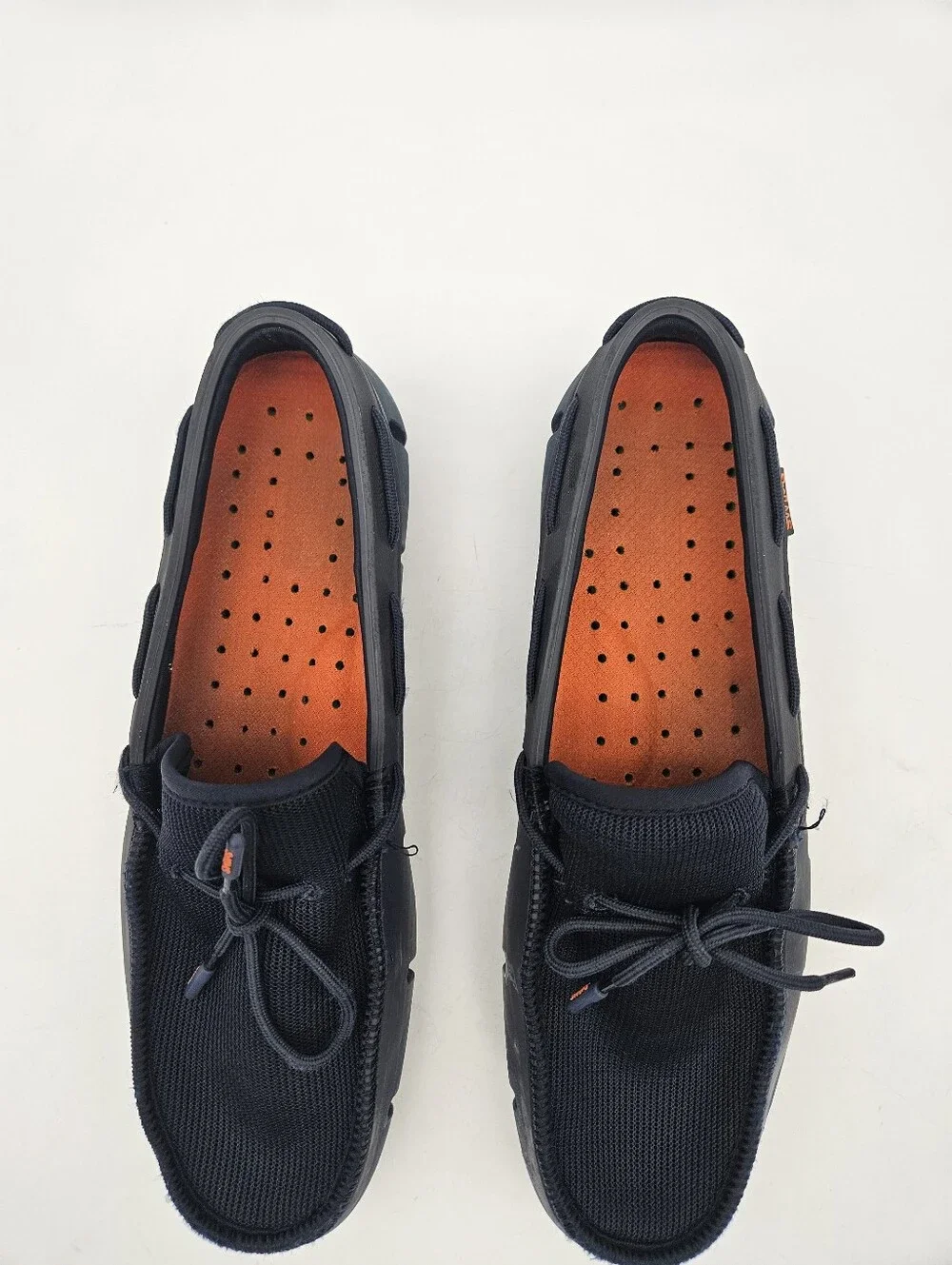 SWIMS Braided Lace Loafer Water Boat Shoes Mens 10 Navy Blue Preppy 21284-578